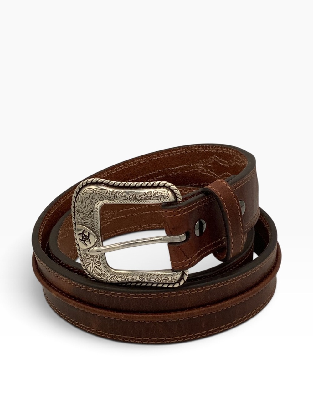 Ariat Brown Leather Western Belt Sz 36